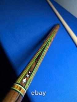 Gorgeous Custom(1/1) Jacoby Pool Cue Bacote Rosewood Uniloc 18.80oz 12.75mm