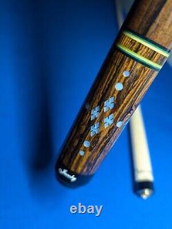 Gorgeous Custom(1/1) Jacoby Pool Cue Bacote Rosewood Uniloc 18.80oz 12.75mm