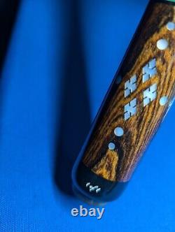 Gorgeous Custom(1/1) Jacoby Pool Cue Bacote Rosewood Uniloc 18.80oz 12.75mm