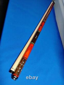 Gorgeous Custom(1/1) Jacoby Pool Cue Cocobolo Rosewood 18.50oz 12.75mm