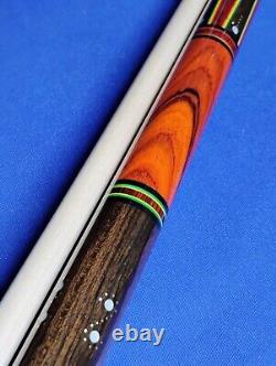 Gorgeous Custom(1/1) Jacoby Pool Cue Cocobolo Rosewood 18.50oz 12.75mm