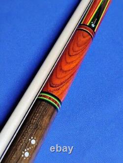 Gorgeous Custom(1/1) Jacoby Pool Cue Cocobolo Rosewood 18.50oz 12.75mm