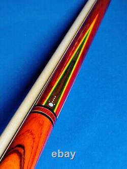 Gorgeous Custom(1/1) Jacoby Pool Cue Cocobolo Rosewood 18.50oz 12.75mm