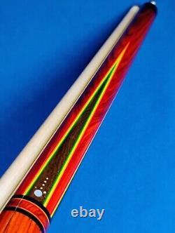 Gorgeous Custom(1/1) Jacoby Pool Cue Cocobolo Rosewood 18.50oz 12.75mm