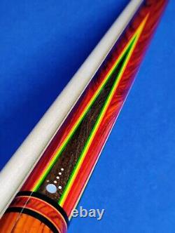 Gorgeous Custom(1/1) Jacoby Pool Cue Cocobolo Rosewood 18.50oz 12.75mm