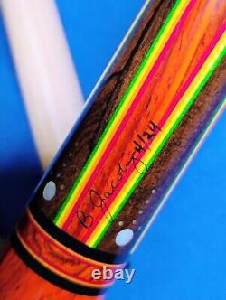 Gorgeous Custom(1/1) Jacoby Pool Cue Cocobolo Rosewood 18.50oz 12.75mm