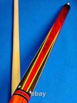 Gorgeous Custom(1/1) Jacoby Pool Cue Cocobolo Rosewood 18.50oz 12.75mm