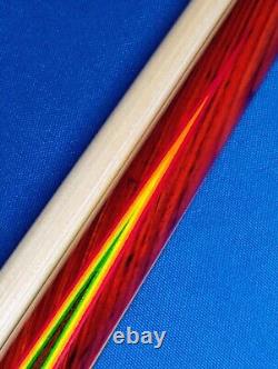 Gorgeous Custom(1/1) Jacoby Pool Cue Cocobolo Rosewood 18.50oz 12.75mm