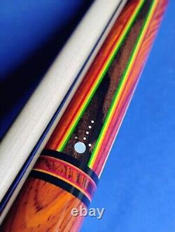 Gorgeous Custom(1/1) Jacoby Pool Cue Cocobolo Rosewood 18.50oz 12.75mm