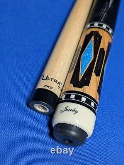 Gorgeous Custom Jacoby Pool Cue HB5 Bacote Birdseye Maple 18.60oz 12.75mm