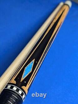 Gorgeous Custom Jacoby Pool Cue HB5 Bacote Birdseye Maple 18.60oz 12.75mm