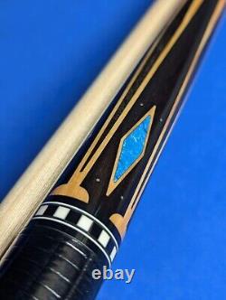 Gorgeous Custom Jacoby Pool Cue HB5 Bacote Birdseye Maple 18.60oz 12.75mm