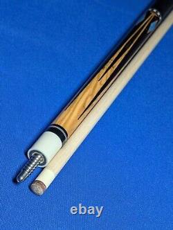 Gorgeous Custom Jacoby Pool Cue HB5 Bacote Birdseye Maple 18.60oz 12.75mm