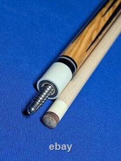 Gorgeous Custom Jacoby Pool Cue HB5 Bacote Birdseye Maple 18.60oz 12.75mm