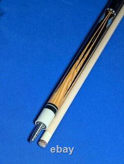 Gorgeous Custom Jacoby Pool Cue HB5 Bacote Birdseye Maple 18.60oz 12.75mm