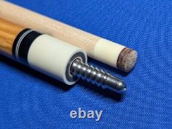 Gorgeous Custom Jacoby Pool Cue HB5 Bacote Birdseye Maple 18.60oz 12.75mm