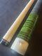 Green Stained Curly Maple Carl Giuli Custom Pool Cue, Brand New. 3/8 X 10 Pin