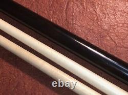 Guerra Custom Pool Cue With 2 Maple Shafts. Wrap-less cue. Olivewood/Ebony