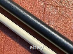 HOW M4 Ebony Pool Cue With One Shaft. Linen Wrapped Cue