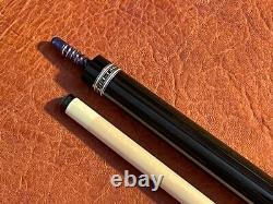 HOW PS-01A Ebony Pool Cue With One Shaft. Linen Wrapped Cue