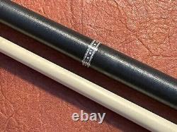 HOW PS-01A Ebony Pool Cue With One Shaft. Linen Wrapped Cue
