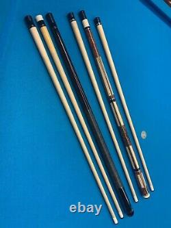 High End Custom Mike Bender Box Pool Cue Set with Jump Break cue, Whitten Case