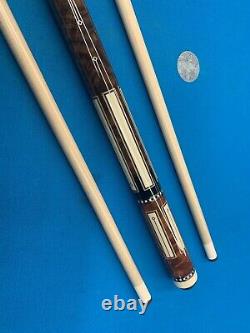 High End Custom Mike Bender Box Pool Cue Set with Jump Break cue, Whitten Case