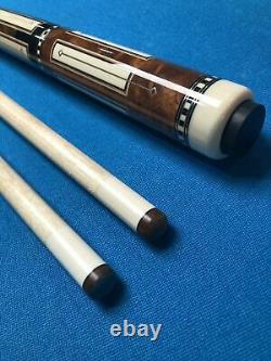 High End Custom Mike Bender Box Pool Cue Set with Jump Break cue, Whitten Case