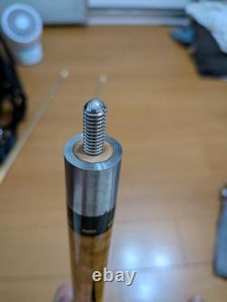 Hubler Custom Queue Pool Cue Ebony Inlay 4-Sword Design No Warping Used