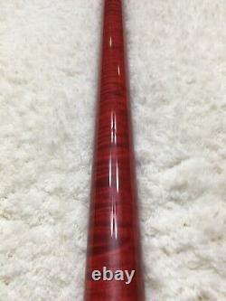 IN STOCK, Custom Joss Wrapless Pool Cue Butt, No Shaft, Butt Only (Red)