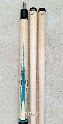 IN STOCK, Jerry Olivier Custom Pool Cue with2 Shafts Island BreezeFREE HARD CASE