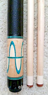 IN STOCK, Jerry Olivier Custom Pool Cue with2 Shafts Island BreezeFREE HARD CASE