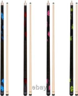 Intermediate Player's Luxury Pool Cue Stick 58 Inch, Custom Weight Options