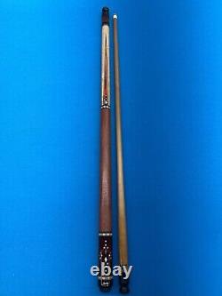 JACOBY CUSTOM POOL CUE 11.75MM 29KW SHAFT LEATHER WRAP RADIAL mother of pearl