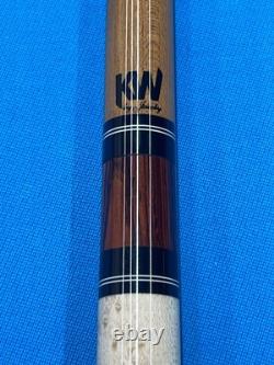 JACOBY CUSTOM POOL CUE 11.75MM 29KW SHAFT LEATHER WRAP RADIAL mother of pearl