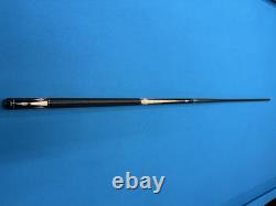JACOBY CUSTOM POOL CUE 11.8mm 29 3.2 CF SHAFT 5/16X14 LEATHER