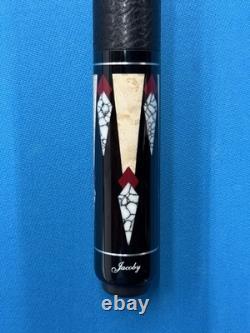 JACOBY CUSTOM POOL CUE 11.8mm 29 3.2 CF SHAFT 5/16X14 LEATHER