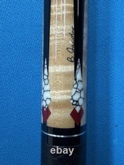 JACOBY CUSTOM POOL CUE 11.8mm 29 3.2 CF SHAFT 5/16X14 LEATHER