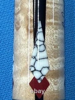 JACOBY CUSTOM POOL CUE 11.8mm 29 3.2 CF SHAFT 5/16X14 LEATHER