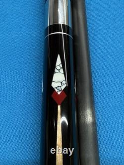 JACOBY CUSTOM POOL CUE 11.8mm 29 3.2 CF SHAFT 5/16X14 LEATHER