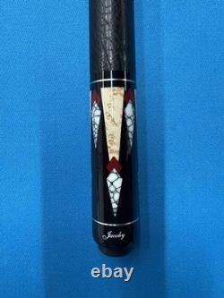JACOBY CUSTOM POOL CUE 11.8mm 30 3.2 CF SHAFT 5/16X14 LEATHER
