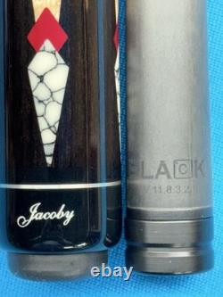 JACOBY CUSTOM POOL CUE 11.8mm 30 3.2 CF SHAFT 5/16X14 LEATHER