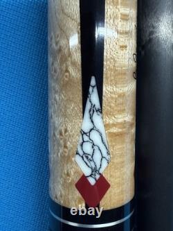 JACOBY CUSTOM POOL CUE 11.8mm 30 3.2 CF SHAFT 5/16X14 LEATHER