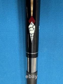 JACOBY CUSTOM POOL CUE 11.8mm 30 3.2 CF SHAFT 5/16X14 LEATHER