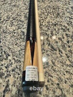 JACOBY CUSTOM POOL CUE OLIVEWOOD COCOBOLO LEATHER WRAP With SHAFT