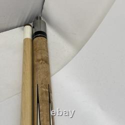 JACOBY CUSTOM POOL CUE inscribed David 2 Jacoby 7-02 29 Birds Eye Maple