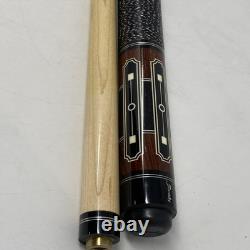 JACOBY CUSTOM POOL CUE inscribed David 2 Jacoby 7-02 29 Birds Eye Maple