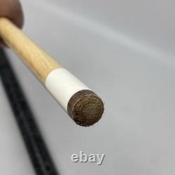 JACOBY CUSTOM POOL CUE inscribed David 2 Jacoby 7-02 29 Birds Eye Maple