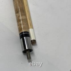 JACOBY CUSTOM POOL CUE inscribed David 2 Jacoby 7-02 29 Birds Eye Maple