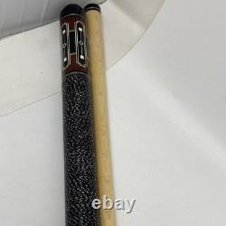 JACOBY CUSTOM POOL CUE inscribed David 2 Jacoby 7-02 29 Birds Eye Maple